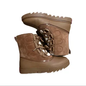 NWOB SOREL Joan of Arctic Next Lite Shearling-Trimmed Leather Boots thumbnail 5