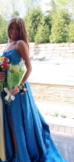 Sherri Hill Prom Blue Dress thumbnail 3