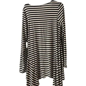 Heathmoor Black Striped Women's Tunic‎ Size XL thumbnail 2