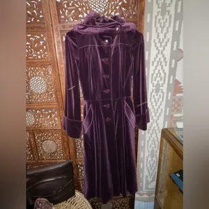 Authentic Vintage Purple Velvet Jacket Size XS thumbnail 2