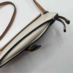 Zara Thin Crossbody Wallet Purse Tan White thumbnail 5