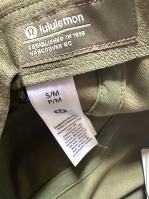 NEW Lululemon Five Panel Hat Olive Green Cap Size S M Athletic Running thumbnail 9