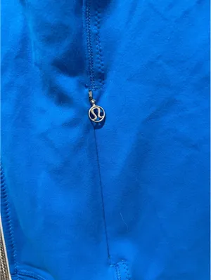 Lululemon Daily Yoga Blue Striped Full Zip Jacket Size 8 thumbnail 2