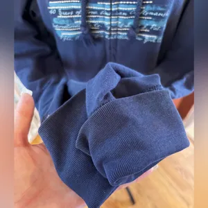 Vintage Polo by Ralph Lauren Navy Blue Hooded Zip-up thumbnail 6