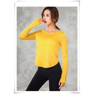 Women Long Sleeve Fitness‎ Gym Yoga Tops T Shirt Active Sports Gym Shirt Size XS thumbnail 5