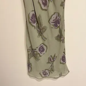 Wild Fable Dress Sleeveless Tank‎ Green Purple Floral Chiffon High Neck Small thumbnail 4