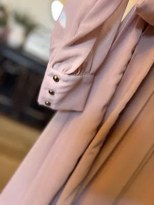 BalticBorn Lydiah Long Sleeve Chiffon Maxi Blush Pink thumbnail 4