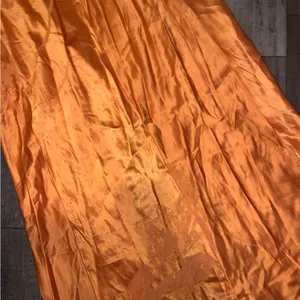 Zara Woman Collection Orange Jacquard Halter boho Dress NWT party resort 189$ thumbnail 14