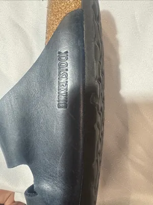 Birkenstock Navy Double-Buckle Slide Sandals thumbnail 6
