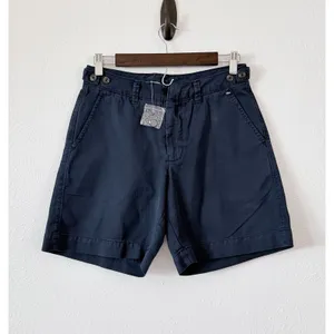 NEW Free People Navy Chino Shorts Womens Size 2 Preppy Coastal Cotton Casual thumbnail 7