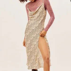 For Love & Lemons Joselyn Slip Midi Dress in Zebra Tiger Print size Small $135 thumbnail 5