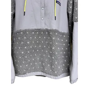 Patagonia Shelled Retro-X Pullover Hooded Salt Grey Gray Heather Women's Size XL thumbnail 5