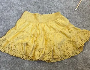 American Eagle Yellow Ruffled Skirt thumbnail 1