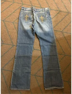 NEW JC Madison Embroidered Bootcut Jeans Vintage Western 29 thumbnail 1