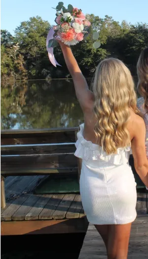 Charmed Hearts Sequin homecoming dress thumbnail 2
