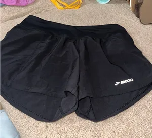 Brooks Black Running Shorts thumbnail 1