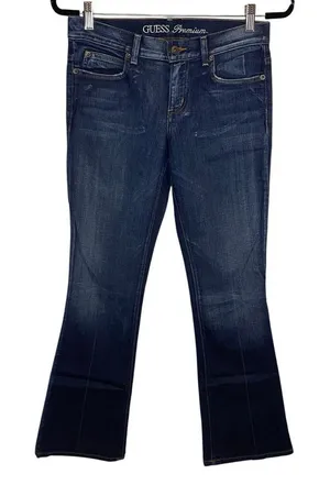 Guess Premium Denim Flirt Bootcut Dark Wash Jeans Women‎ Size 27 Pants Stretch thumbnail 1