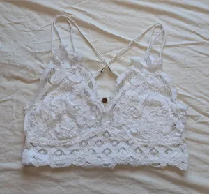 Free People One Lace Adella Bralette Small White thumbnail 1