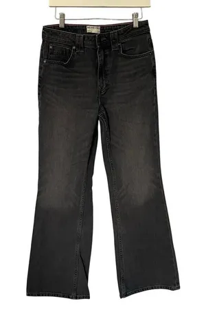 We The Free Black Flare Jeans size 27 Boho Retro Hippie 70s Neutral Minimalist‎ thumbnail 1