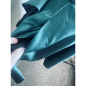 Fifteen Roses Green Satin Formal Dress tulle short full flare skirt prom sz 10 thumbnail 4