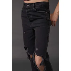 Free People The Lasso Jean / Washed Black thumbnail 5