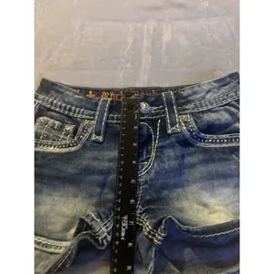 Rock Revival Kai Sequin & Rhinestone Bling Jean Shorts - Size 25 thumbnail 10