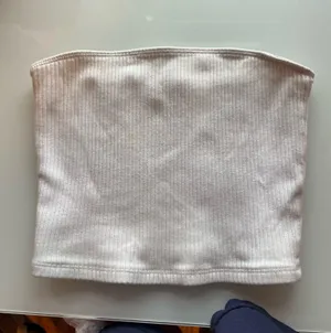 Hollister White Ribbed Tube Top thumbnail 1