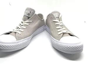 Converse Chuck Taylor All Star OX Leather Sneaker Pale Putty Silver Womens 8 thumbnail 2