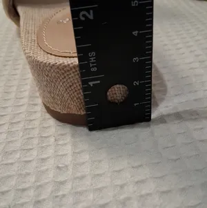 NEW Bandolino Natural Woven Straw Weave Deedee Slide Sandals Women's size 7.5 thumbnail 7