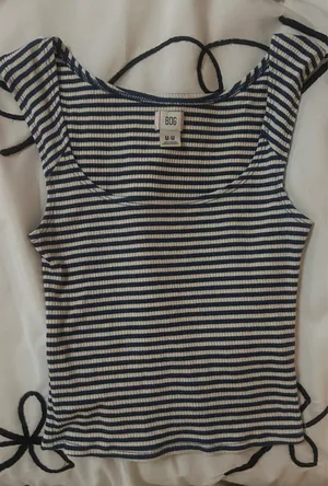 BDG Urban Outfitters ribbed square neck tank top striped thumbnail 7