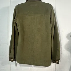 Blank NYC Green Fleece Long Sleeve Button Down Jacket Size XS NWT thumbnail 6