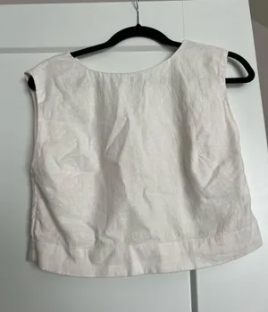 Abercrombie Linen Top White thumbnail 3