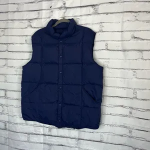Lands’ End Violet Purple Puffer Vest Jacket Button Up Size Women’s Large Fall thumbnail 8