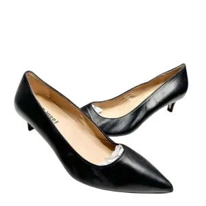 Jon Josef Womens Black Leather Pointed Toe Kitten Heel Pumps Made in‎ Spain 6.5 thumbnail 7