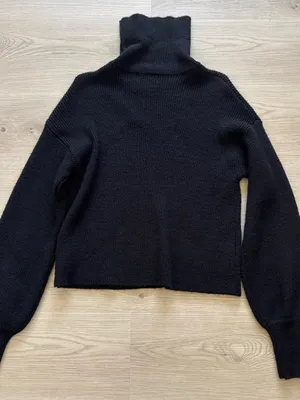 Urban Outfitters Black Ribbed Turtleneck Sweater thumbnail 2