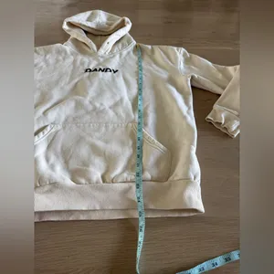 Dandy Worldwide "I Need Space" graphic hoodie cream MEASUREMENTS thumbnail 6