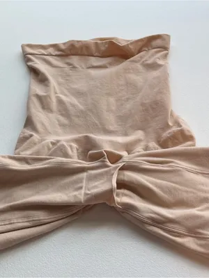 SPANX Strapless High-Waist Shaper Shorts in Beige thumbnail 4