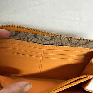 Coach Tan/ orangish Leather Wallet thumbnail 10