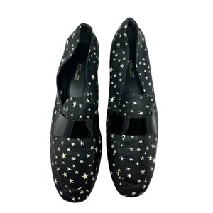 Diane von Furstenberg Lafayette Star‎ Leather Loafers Black Size US 9.5 thumbnail 2