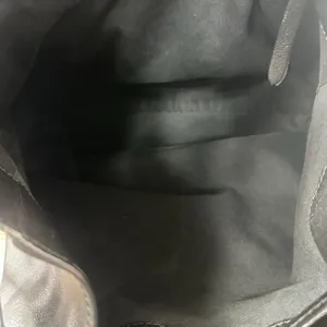 Jimmy Choo Bucket Drawstring Bag Womens Small Black Leather Shoulder Purse Italy thumbnail 4
