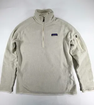 Patagonia Better Sweater 1/4 Zip Fleece Pullover Cream L Outdoor Gorpcore thumbnail 1