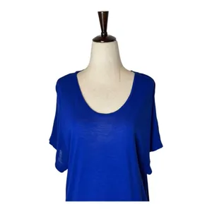 Anthropologie Dolan Left Coast Dress Women Small Blue High Low Tunic Preppy‎ thumbnail 3