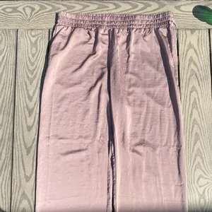 A New Day XXL Satin Shiny Wide Leg Pull on Pants brown red thumbnail 4
