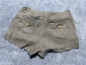 American Eagle Black Denim Shorts Size 0 thumbnail 5