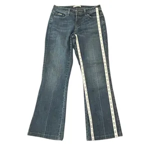 Lee Midrise Bootcut Jeans Dark Wash Flap Pocket Denim Pants Y2K Western thumbnail 3