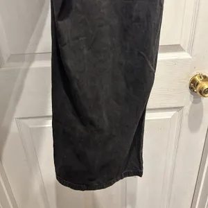 Garage Denim Black Wide Leg Elastic Waist Jeans Size 13/31 Organic Cotton Mix thumbnail 7