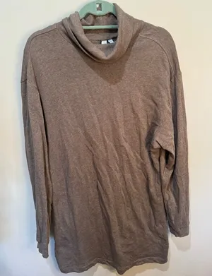 & Other Stories Taupe Turtleneck Women’s Cotton‎ Sweater Dress Sz S thumbnail 1