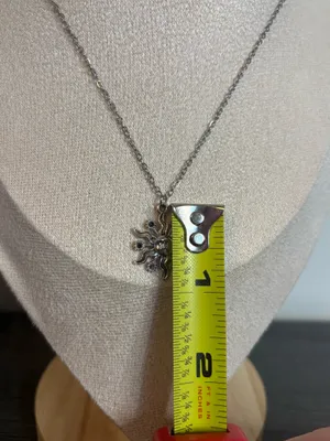 Handmade Silver Floral Sun Necklace thumbnail 5