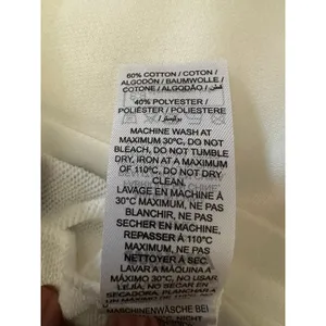EDIKTED 06 Wide Leg Cotton Blend Drawstring Sweatpants size small white thumbnail 4