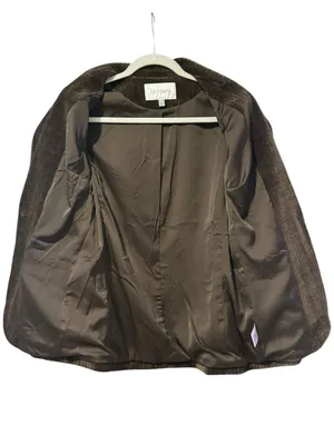LUCY PARIS Corduroy Blazer XS 19” p2p Brown $128 Retail NWOT thumbnail 6